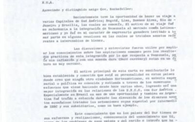 Carta del Dr. Iván Darío Maldonado para Nelson A. Rockefeller. 1+1 págs.