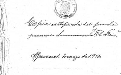 Documento de venta de la propiedad pecuaria “El Frío” por Soledad de Von Bauditz a Samuel Darío Maldonado. 16 págs.
